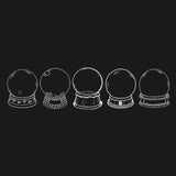 Signets de fleurs séchées transparentes(2PCS)