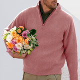 Pull épais décontracté et confortable avec fermeture éclair