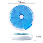 Pilulier Rond Portable Hebdomadaire