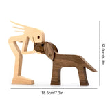 Amoureux des animaux - Ornements de table en bois sculpté