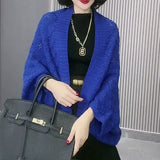 Châle court polyvalent à tricoter en forme de diamant pour femmes