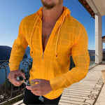 T-shirt zippé à carreaux
