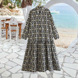 Robe chemise à manches longues pour femmes