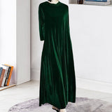 Robe en Velours Doré