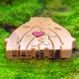 Ornement puzzle en bois DIY