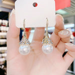 Boucles D'oreilles En Perles D'opale Á La Mode