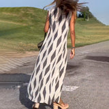 Prévente - Robe décontractée géométrique pour femme