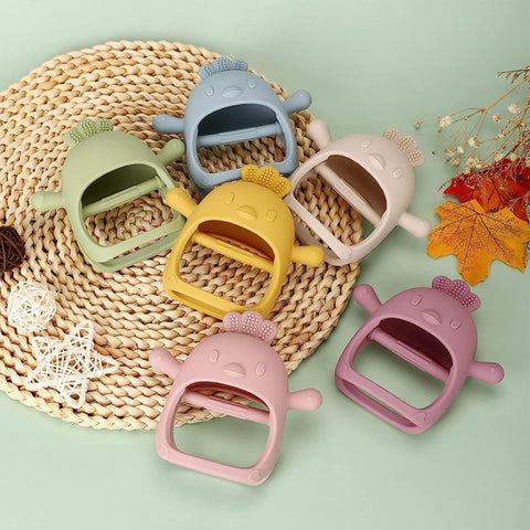 Gant de dentition en silicone