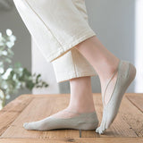 Chaussettes croisées basses unies d'été