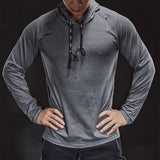 T-shirt manches longues à capuche homme