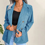 Blazer polyvalent en velours côtelé
