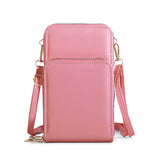 Sac de Téléphone Portable Multifonctionnel à Fermeture à Glissière à Trois Couches