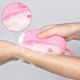 Brosse de bain moussante conviviale