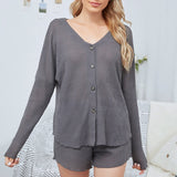 Ensemble de vêtements de détente sexy à manches longues pour femmes