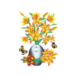 Autocollant Vase 3D