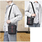 Sac à bandoulière pour hommes en cuir PU souple