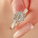 Moissanite de la bague des étoiles