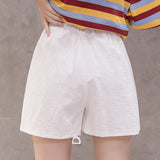 Short décontracté taille haute pour femme