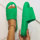 Pantoufles En Relief Moelleux