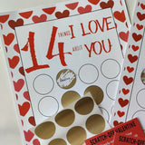 Imprimé à Gratter Saint-Valentin