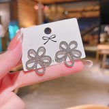 Boucles d'Oreilles Fleur Zircon