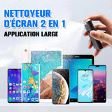 Nettoyant pour écran 2 en 1 et chiffon en microfibre