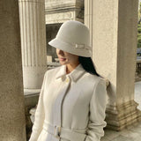 Chapeau de pêcheur en tweed de laine