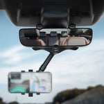 Support de téléphone pour rétroviseur de voiture rotatif à 360°
