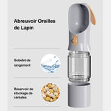 Nourriture et Bouteille d'Eau pour Chiens