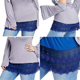 Nouvelle jupe taille haute - extension chemise