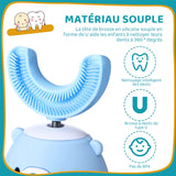 Brosse à Dents Électrique Intelligente pour Enfants en Forme de U à 360 Degrés