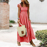 Robe Longue à Buste Smocké