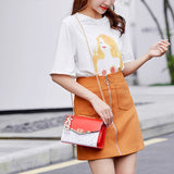 Sac à bandoulière élégant avec chaîne