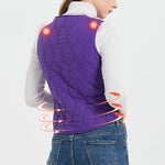 Gilet en coton duveteux