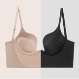 Soutien-gorge dos nu plongeant profond en U