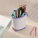 Trousse à crayons polyvalente en velours côtelé