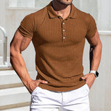 Chemise De Golf De Couleur Unie Pour Hommes