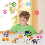 12pcs jouets à remonter oeufs de pâques préremplis