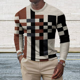 Haut décontracté à manches longues pour hommes