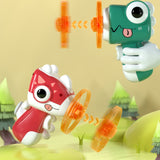 Gyroscope de dinosaure à soucoupe volante lumineuse