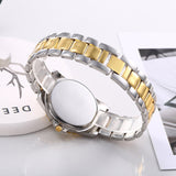 Montre à quartz en alliage pour femme avec diamants