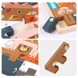 Puzzle de Blocs Russes en Bois