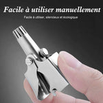 Tondeuse À Poils De Nez Manuel en Acier Inoxydable