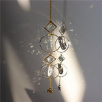 Prisme de Boule de Cristal Multicolore Capteur de Soleil