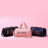 Sac de fitness en nylon rose