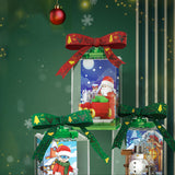 Boîte aveugle de blocs de construction de Noël