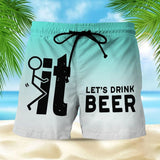Short de plage hawaïen pour homme