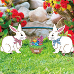 Panneau de signalisation de jardin pour Pâques
