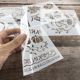 Pochoir de décoration de gâteau (10 PCS en 1 SET)