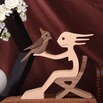 Ornements de table de sculpture en bois